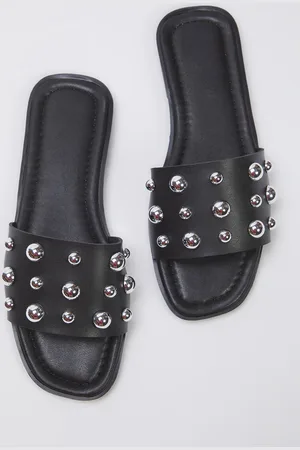 Trendyol Stilvolle Hausschuhe Mit Trok Stone In Und Silber für Damen - 39