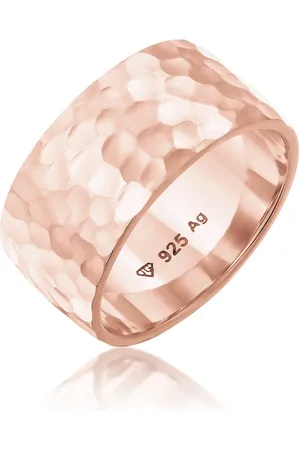 Elli Stirnband – Basic-ring Aus 925er-sterlingsilber Mit Hammer für Damen - 54