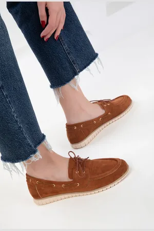 SOHO Taba Wildleder Loafer Schuhe für Damen - 36
