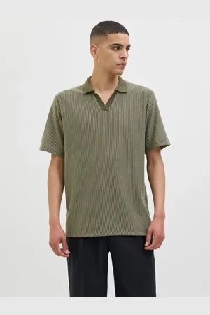 JACK & JONES Poloshirt Geteilter Kragen Poloshirt für Herren - M