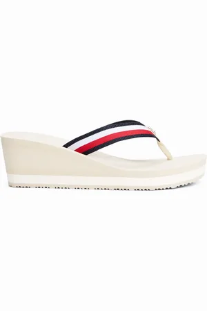 Tommy Hilfiger Th Corporate Wedge Strandsandale für Damen - 38