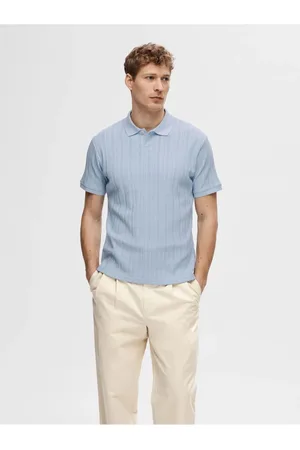 SELECTED Polo Shirt Kurzärmeliges Baumwoll für Herren - 2XL