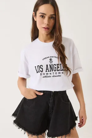 Bianco Lucci Los Angeles Bedrucktes Radtrikot 0269 für Damen - S