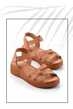 Disney Braune Sandalen Aus Echtem Leder K 05763092603 für Damen - 38