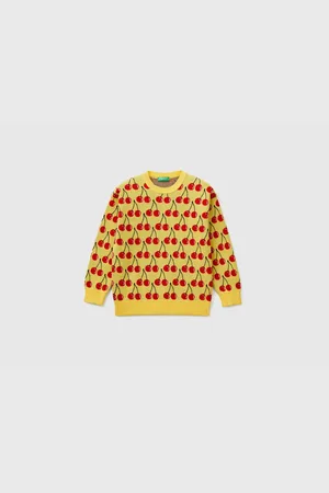 Benetton Strickpullover Mit Fruchtmuster Für Jungen Mix Mix für Herren - 11–12 Jahre