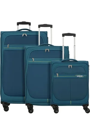 American Tourister Deep Dive 4 Rollen Kofferset 3-teilig Mit Dehnfalte für Herren - XL