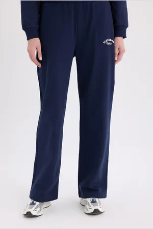 DeFacto Dünner Sweatshirt-stoff – Hose Mit Weitem Bein für Damen - M