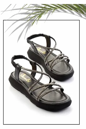 Disney Schwarze Sandalen K 05311419509 für Damen - 40