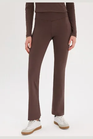DeFacto Spanische, Coole, Flexible Rippenhose Mit Ausgestellter Passform für Damen - XS