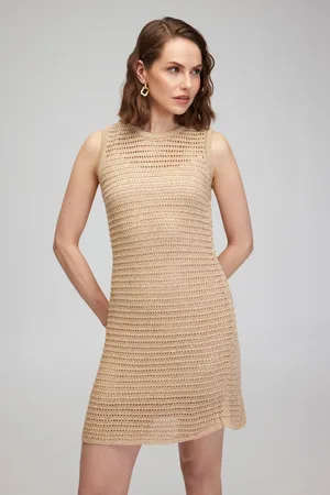 Brooks Brothers Strickkleid In Mit U-ausschnitt Und Glitzerndem Detail für Damen - S