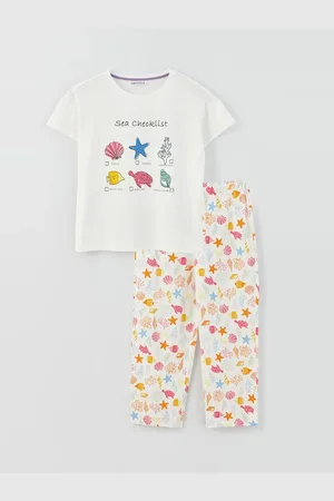 LC Waikiki Caprile Pyjama-set Mit Rundhalsausschnitt Und Kurzen Ärmeln für Damen - XS