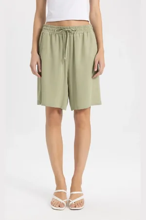 DeFacto Belmando-shorts Mit Hoher Taille Und Kurzem Bein für Damen - 40