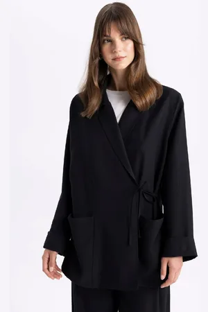 DeFacto Jacke Kragen Fallschirm Blazer Jacke für Damen - 36