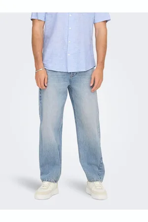 Only & Sons Locker Geschnitten Onsfade Mittlere Taille Locker Geschnitten Jeans für Herren - 34/32