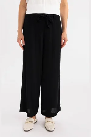 DeFacto Capri-culotte Aus Crinkle-viskose Mit Weitem Bein - für Damen - 44