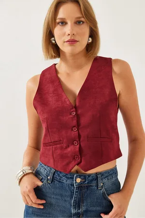 Bianco Lucci Wildlederweste für Damen - S