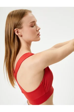 Koton Sport-bh Mit V-ausschnitt Und Schmaler Passform – Überkreuzte Träger für Damen - XL