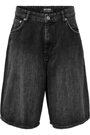 Only & Sons Jeans-shorts Onscarl Mid Rise Ballon Schnitt Shorts für Herren - XL