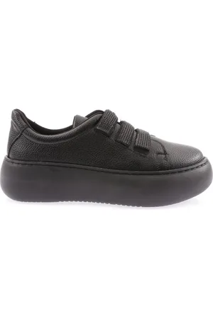 DGN Schwarzer Sneaker Mit Silbernen Steinen – Klettverschlussbänder, Dolce für Damen - 37