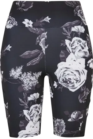 Urban classics Kadın Yüksek Bel Tech Mesh Aop Bisiklet Şortu für Damen - XS