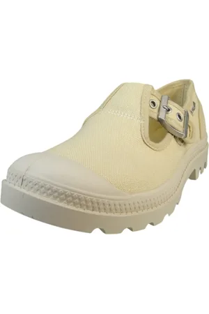 Palladium Low Sneaker Pampa M-jane Washed 94475-210-m Creme Sahara Baumwolle für Damen - 40