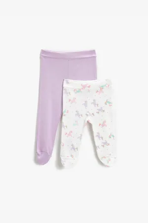 Koton Set Mit 2 Booties-strumpfhosen Aus Baumwolle für Damen - 9–12 Monate