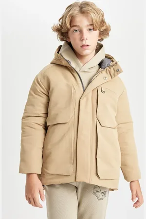 DeFacto Wasserabweisender, Mit Fleece Gefütterter Jungenparka C9077a824wn für Herren - 8–9 Jahre