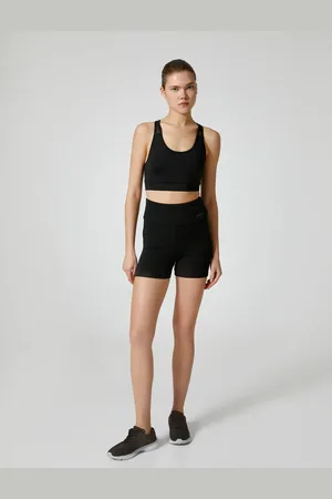 Koton Sport-biker-leggings Mit Hoher Taille Und Schmaler Passform Extra Kurz für Damen - M