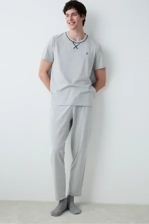 Penti Graues Sternengraues Pyjama-set für Damen - 2XL