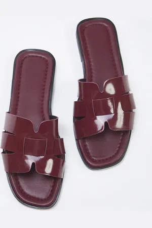 Trendyol Claret Red Single Band Daily Hausschuhe für Damen - 40