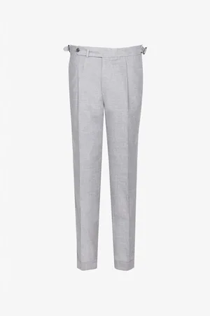Brooks Brothers Graue Standard-hose Mit Normaler Taille Und Doppeltem Bein Bbfw23mpt011 für Herren - 56