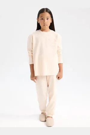 DeFacto Pyjama-set Für Mädchen – Langarm, Elastische Taille, D6655a824wn für Damen - 7–8 Jahre