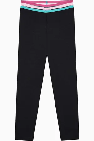 Penti Elastische, Detaillierte Schwarze Leggings Für Mädchen für Damen - 7–8 Jahre