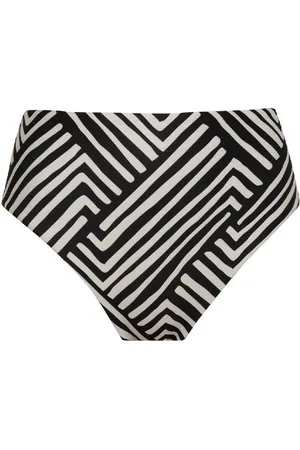 DeFacto Gestreifter Bikini Mit Hoher Taille Und Normaler Passform – In Love C3199ax24sm für Damen - S