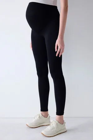 Penti Nahtlose Schwarze Umstandsleggings – Nahtlos für Damen - XL