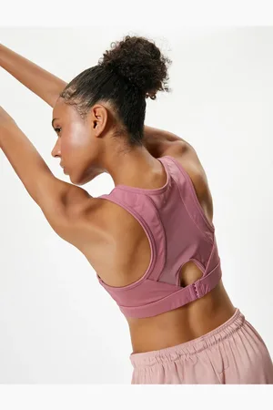Koton Sport-bh Mit U-ausschnitt Und Bedecktem Tülldetail Im Slim Fit für Damen - L