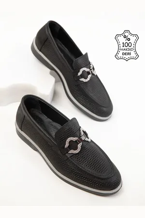 SOHO Schwarze Loafer-schuhe Aus Echtem Leder für Damen - 40