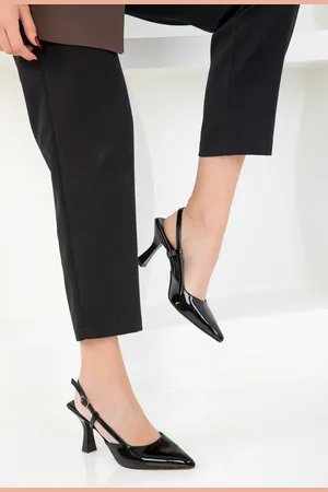 SOHO Klassische Schuhe Mit Absatz Aus Schwarzem Lackleder für Damen - 36