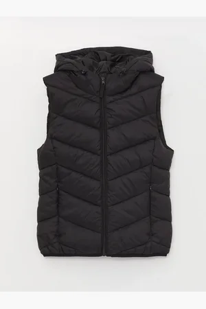 LC Waikiki Gemusterte Pufferweste Mit Kapuze für Damen - 44