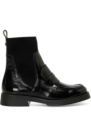 Nine West Schwarze Flache Stiefel für Damen - 40