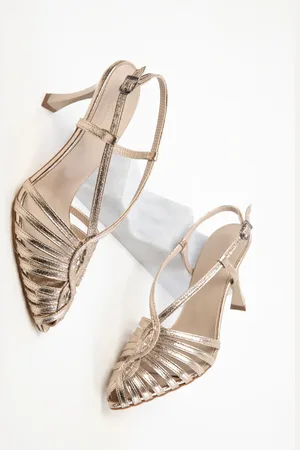 SOHO Goldfarbene Klassische Schuhe Mit Absatz für Damen - 38