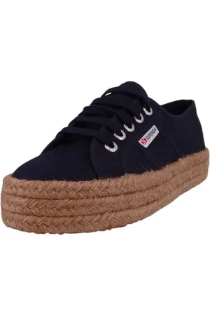 Superga Low Sneaker 2730 Rope Low Top 933 Blue Navy Textil für Damen - 35