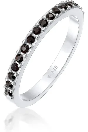 Elli Kristall-ring Aus 925er Silber, Memory-bandring für Damen - 56