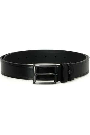 Lumberjack Gm Thin Echtes Leder 4pr Schwarzer Gürtel für Herren - 100