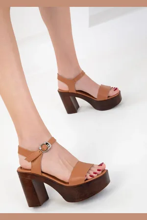 SOHO Hellbraune Klassische Schuhe Mit Absatz für Damen - 37