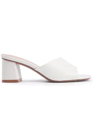 Nine West Nasla 4fx Weiße Hausschuhe Mit Absatz für Damen - 36
