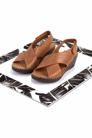 Disney Braune Sandalen Aus Echtem Leder K 05809709303 für Damen - 37