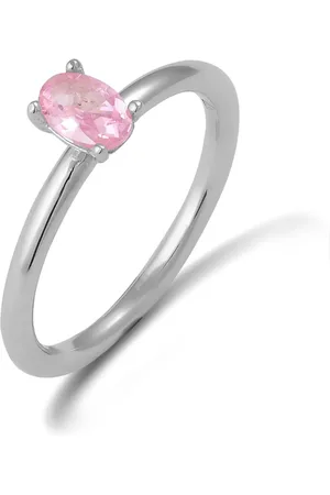 Elli Ring Ring Mit Steinen Oval Zirkonia Diamantschliff Weiß 925 Sterling Silber für Damen - 56