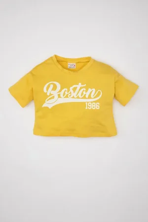 DeFacto Bedrucktes Kurzarm-t-shirt Für Baby-mädchen – Rundhalsausschnitt für Damen - 5–6 Jahre