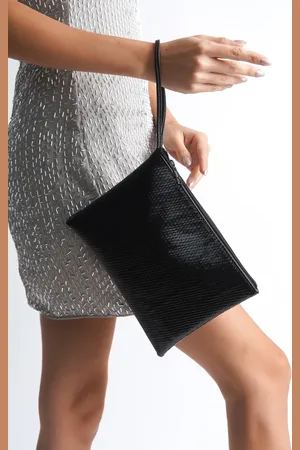 Capone Outfitters Paris Mini-tasche Aus Schwarzem Lackleder für Damen - One Size